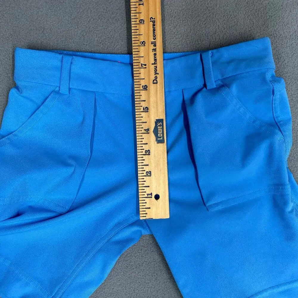 Ivivva Lululemon Girls Shorts 7 Blue Pockets Stretch Comfort‎ Casual